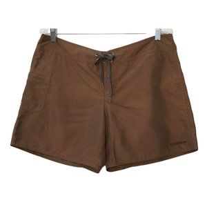 Patagonia Shorts, Womens Size 12, Board Shorts, Water Shorts, Brown Lace Up Shor